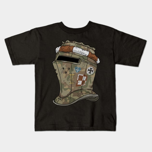 polish military knight helmet. Kids T-Shirt by JJadx